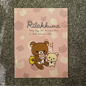 NWOT Pink Rilakkuma San-X Wide Ruled Notebook